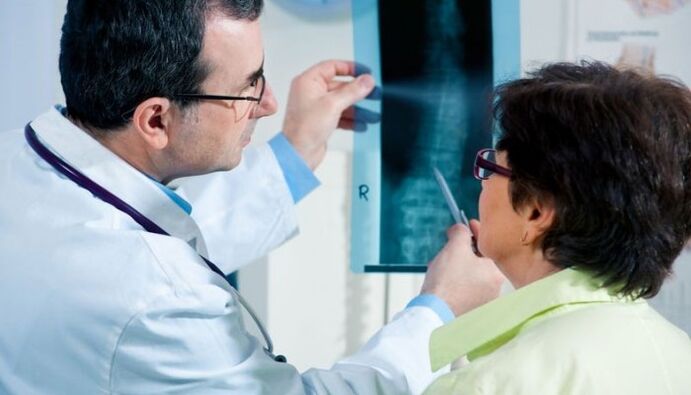 Röntgen als Methode zur Diagnose der zervikalen Osteochondrose.